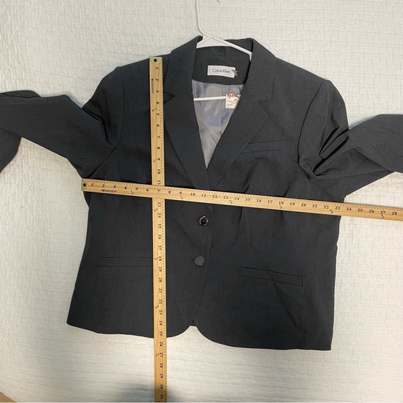 Calvin Klein Women’s Jacket Blazer NWT Grey Two Button Front Size 20W Li… - Picture 5 of 8
